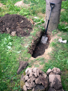 První díra na živý plot z bambusu