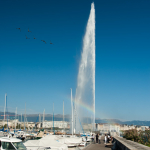 Vodotrysk v Ženevě Jet d'Eau